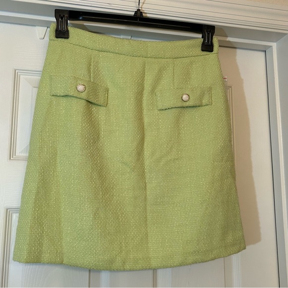 Taylor Dresses & Skirts - Taylor Elegant Green Tweed Skirt Size 10 🆕